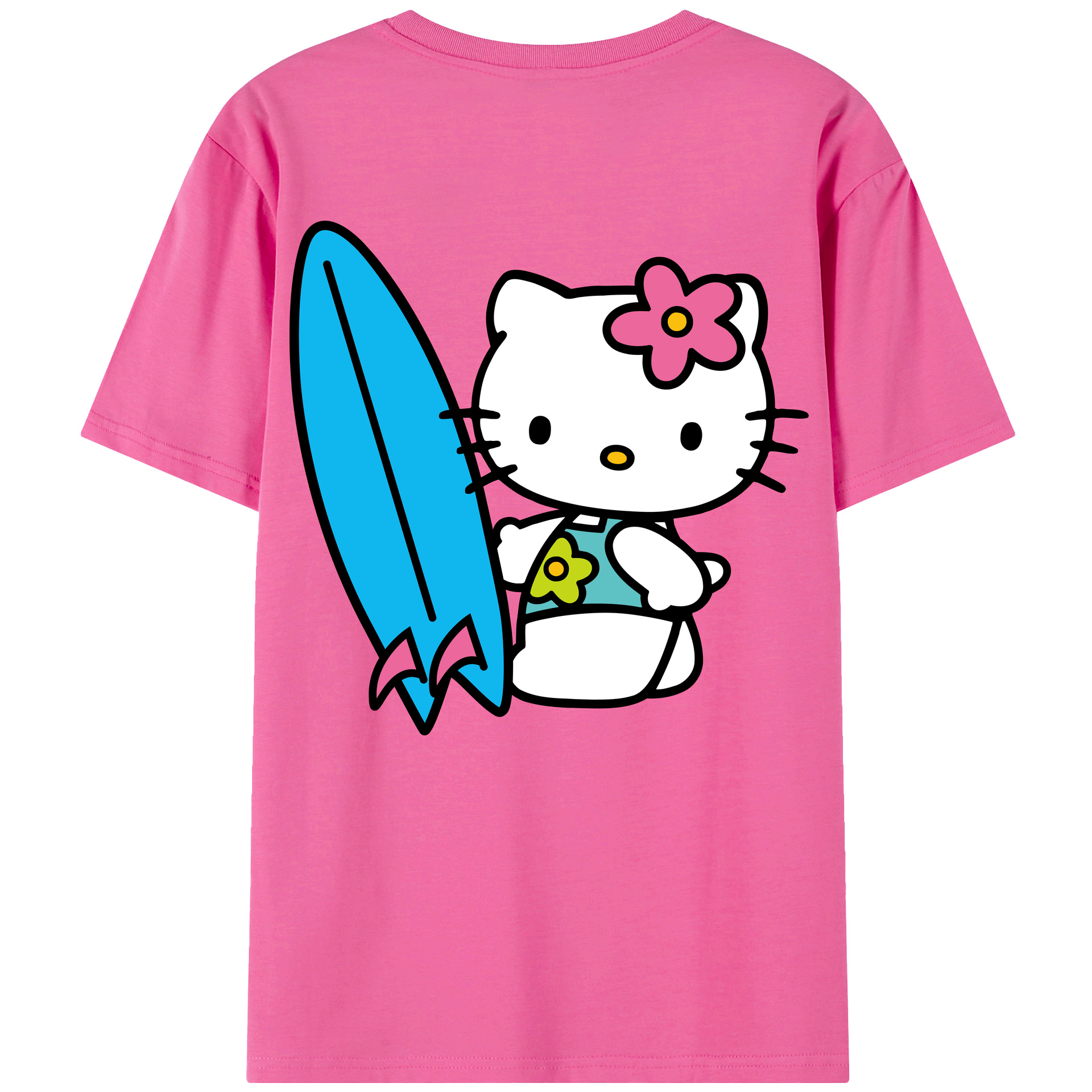 （画像用） Hello Kitty ハローキティ レディース半袖Tシャツ(バックプリント)